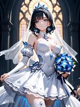 青い目の黒髪少女 — m.a.さんのAIイラスト