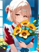 フラワーショップのフローリスト②