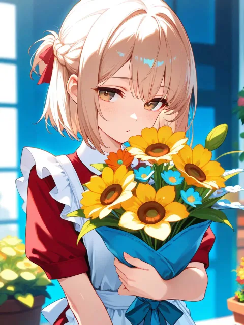 フラワーショップのフローリスト②