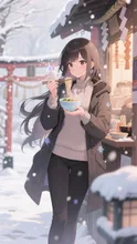 年越しそば…女魔法使い