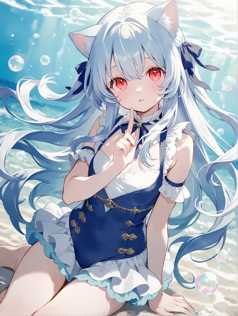 海に住んでいる猫