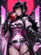 寒梅で乾杯🍻 — GUNDERさんのAIイラスト