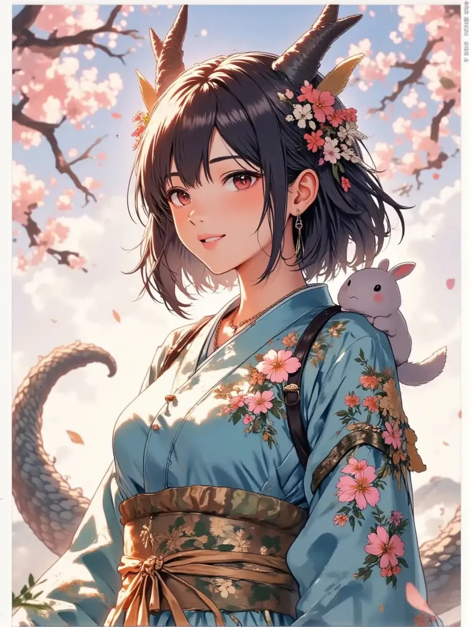 龍の巫女な紅夜さんと子うさぎ