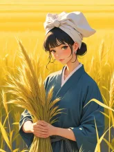 稲刈り