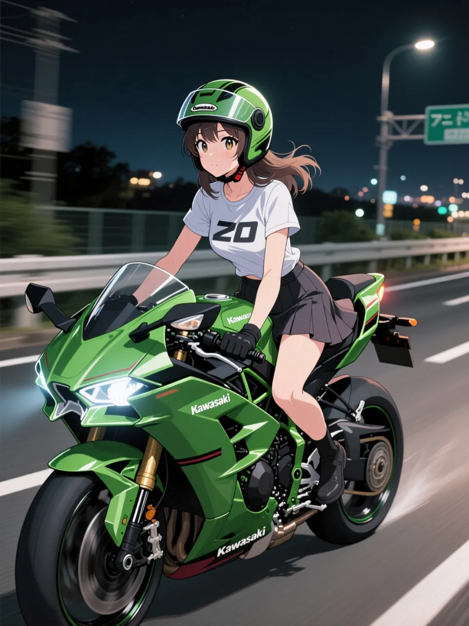 真夏のライダーガール