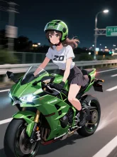 真夏のライダーガール