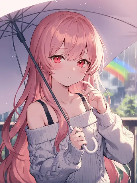 虹が出てるね🌈