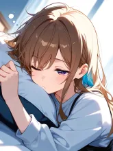 寝起きの幼馴染 — お茶さんのAIイラスト