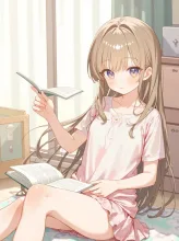 栞をはさむ指·読みかけのページに の投稿作品