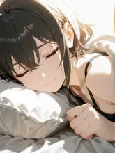 『起きないと遅刻だぞー！』「今日休む〜♡」