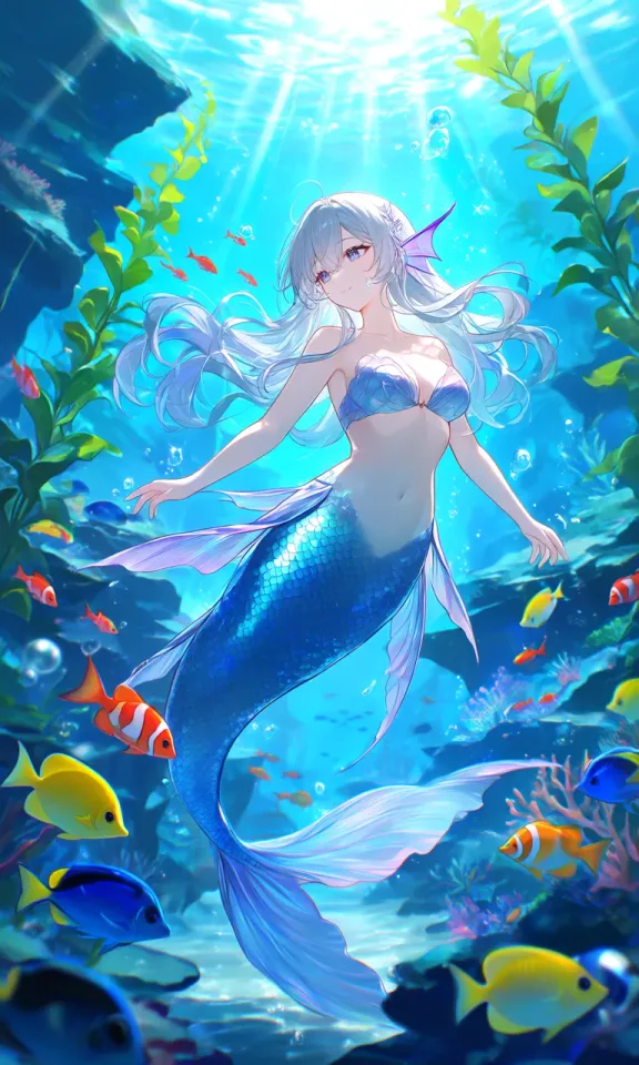 人魚｜AIイラスト無料生成 - SUPPART