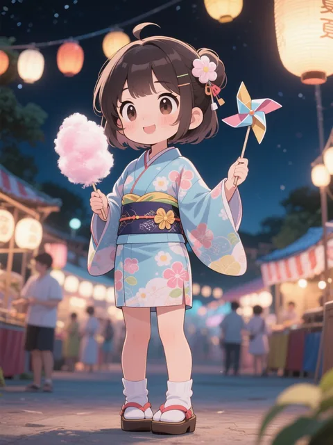 夏祭り〜♪(˶¯ᵕ¯˶)