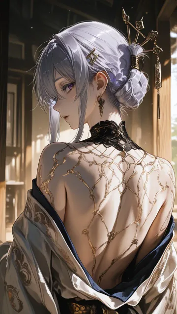 A poetic and sensual Japanese… - 肩甲骨の線