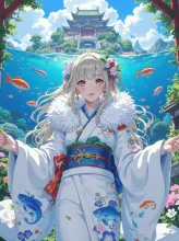 ようこそ我が竜宮城へ💖 — 黒蜜きなこ💖黒蜜豆さんのAIイラスト