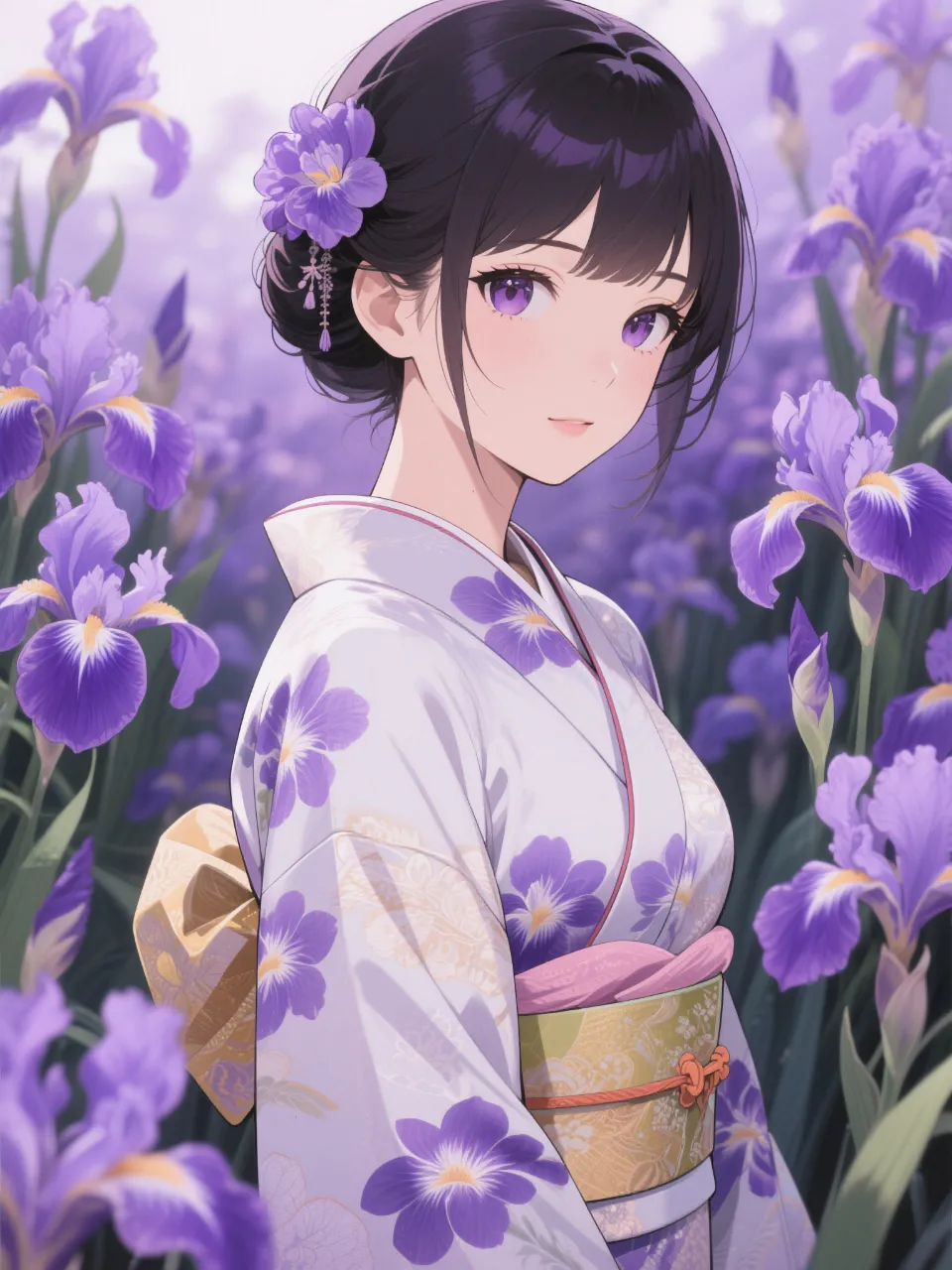 花菖蒲の咲く池②
