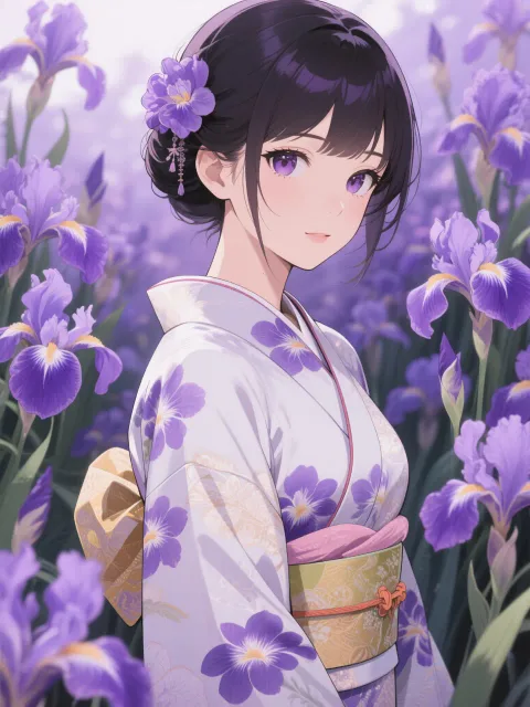 花菖蒲の咲く池②