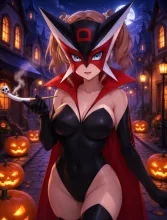 るなちゃんハロウィンコスプレはドロンジ◯様💖