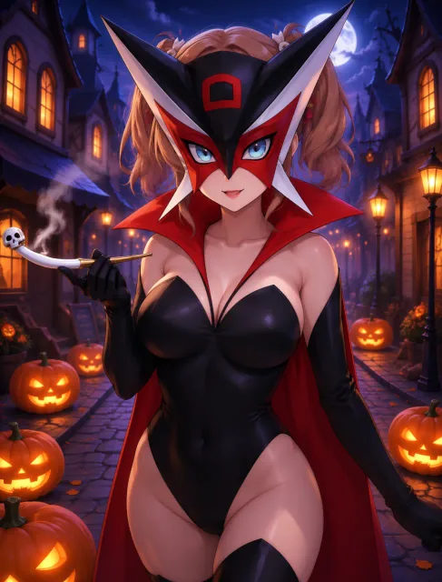 るなちゃんハロウィンコスプレはドロンジ◯様💖