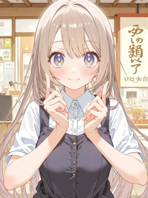 きちんとした服装、目線の高さから、顔がはっきり見える