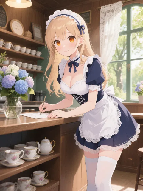 メイドカフェの陽子。