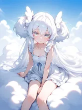 雲の擬人化·空に浮かぶ島で の投稿作品