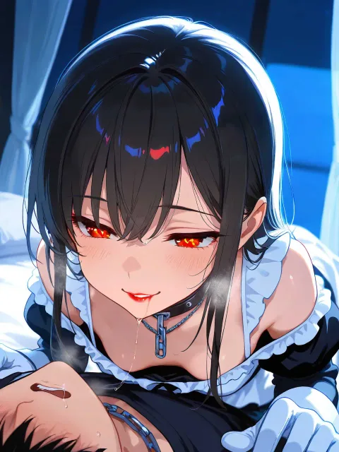 intimate bedroom scene - 接吻