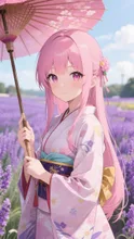 ピンク髪娘💕富良野観光🪻