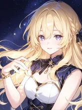 星降る夜空 少女