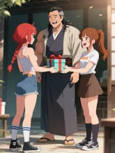 双子と父の日
