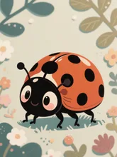 かわいいてんとう虫
