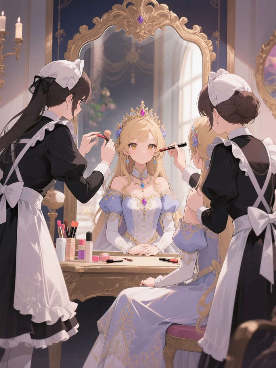 お姫さまの朝の支度