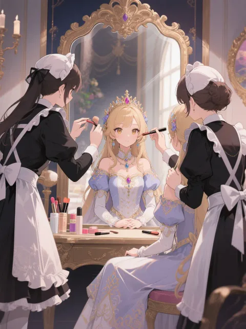 お姫さまの朝の支度