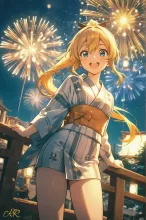 花火大会総選挙·夜空を彩る浴衣美人 の投稿作品