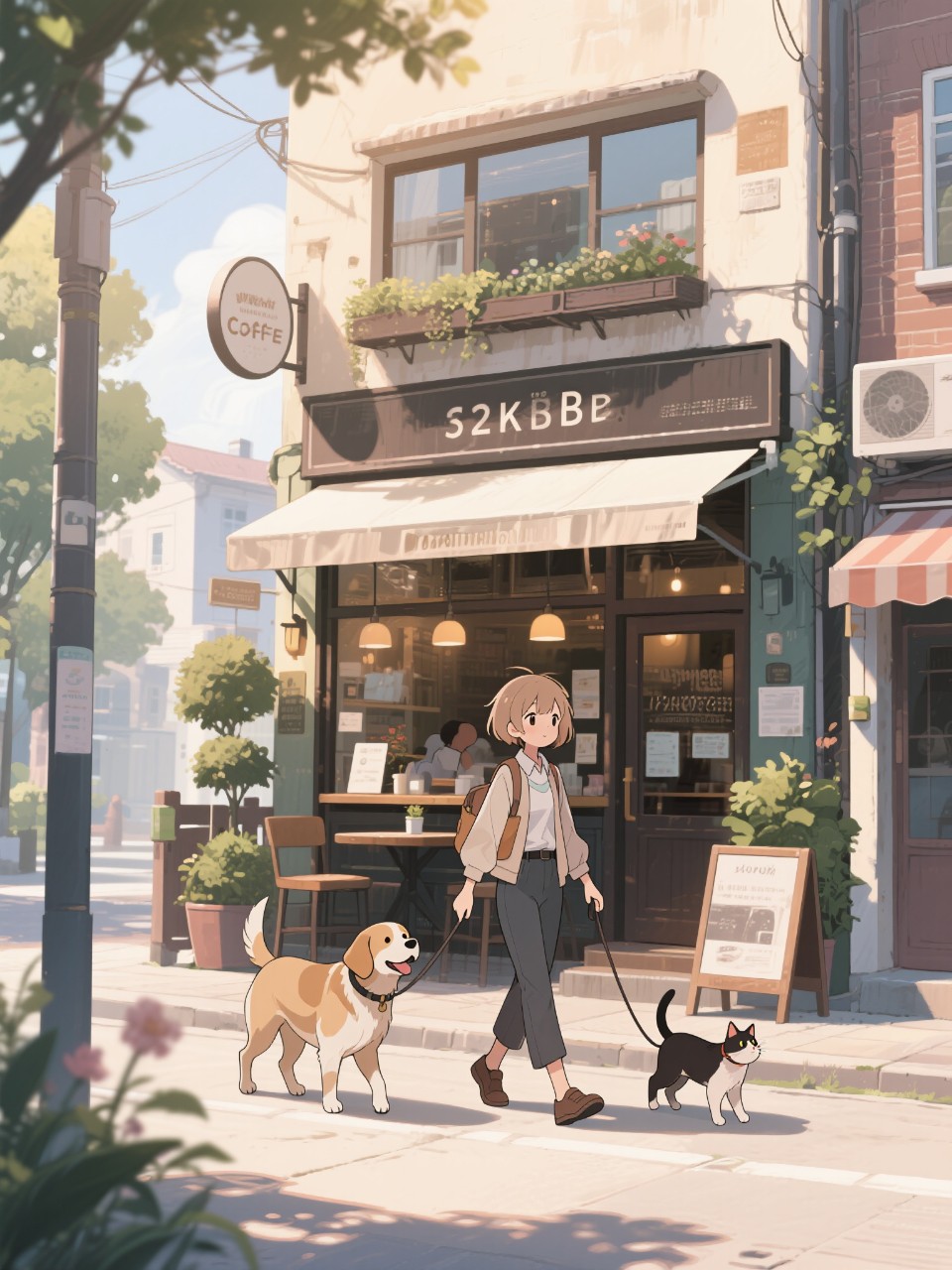 高精度アニメ, 共創DAY - 犬と朝の散歩 / をん