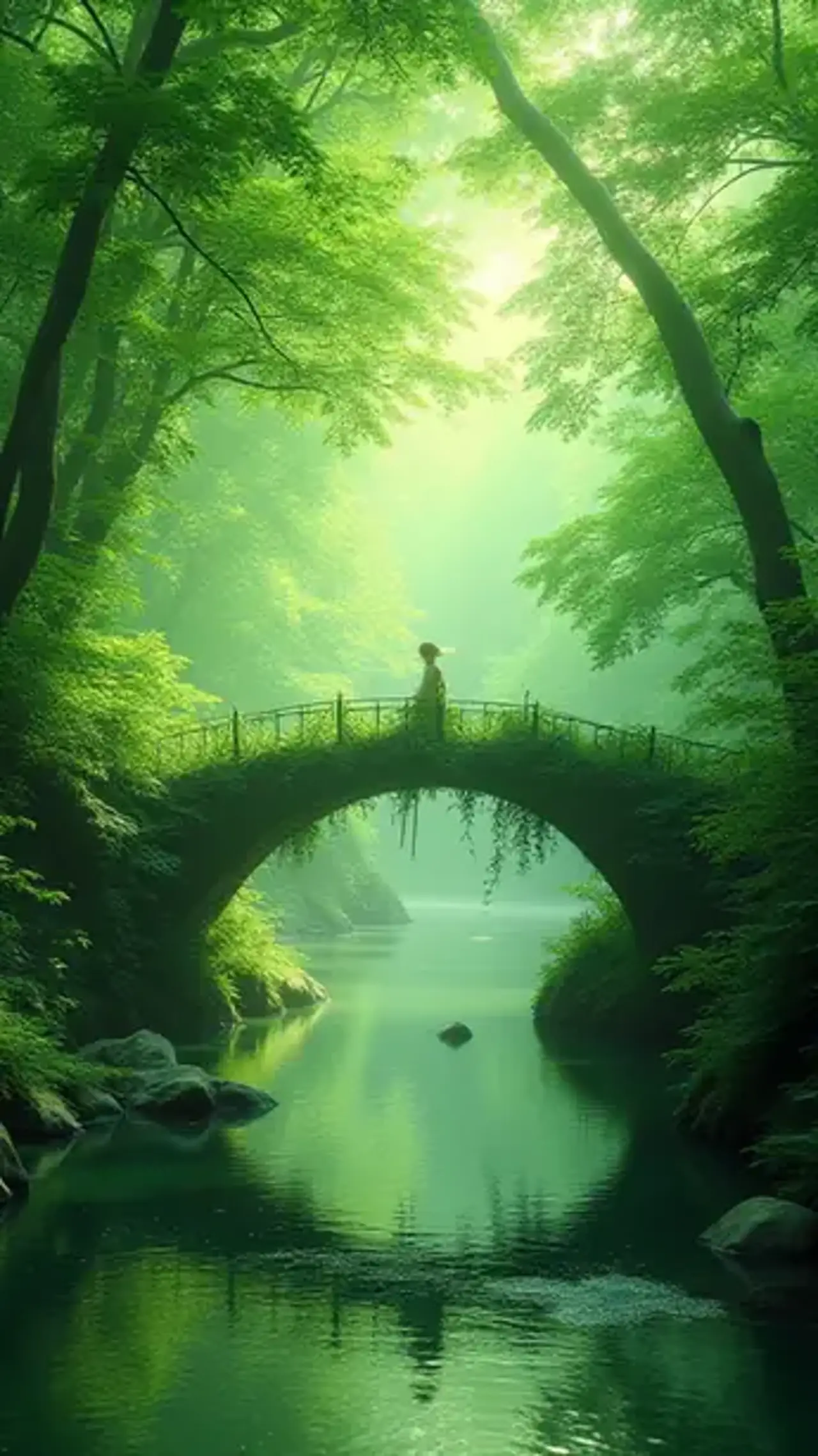 "When chlorophyll grows wild between atoms, even breath soli…