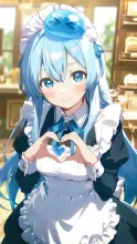 スライム使いの少女　メイド喫茶で働く3 — スライムイラストのAIイラスト｜SUPPART