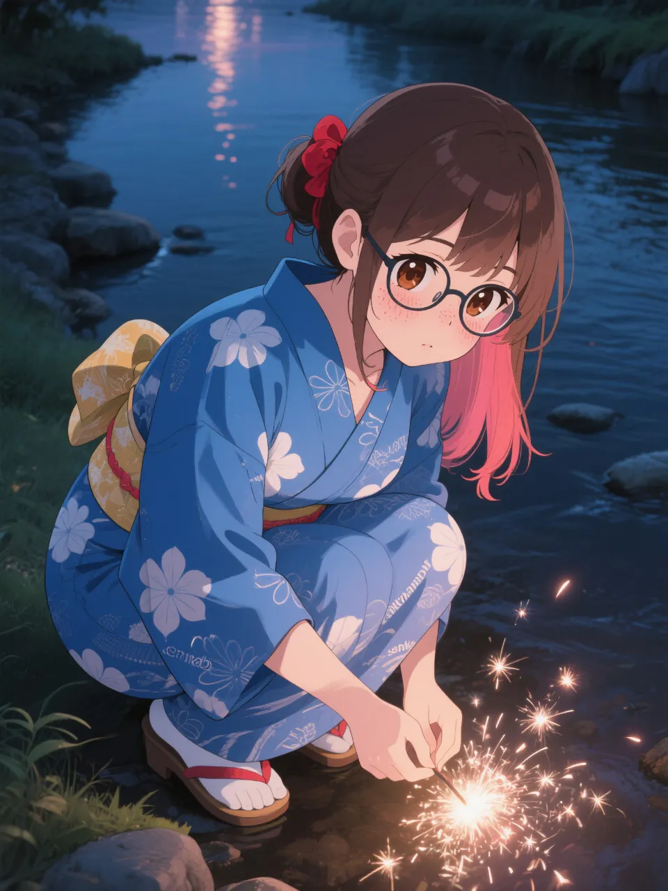 菜摘の線香花火。