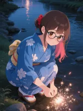 菜摘の線香花火。