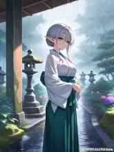 雨　止まないね
