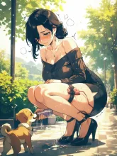 ワンちゃん、あんまり近づかないで…♡