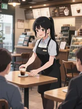 喫茶店の従業員