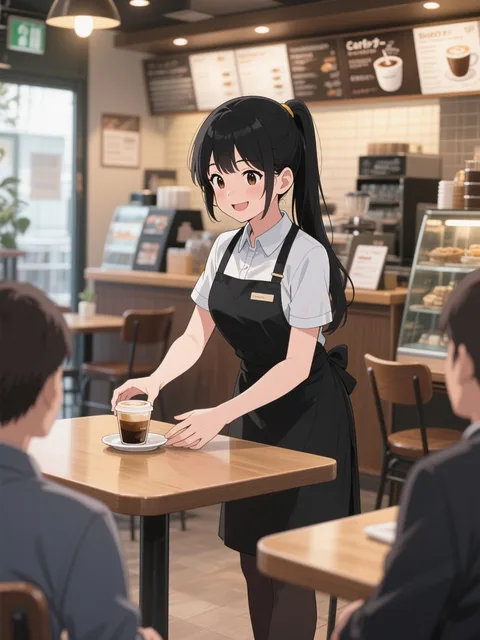 喫茶店の従業員