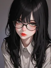 👓♡ — 一撃さんのAIイラスト