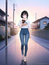 ものさみしげな — たろつまるさんのAIイラスト