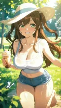 蝉取り·網を手に夏の木立 の投稿作品
