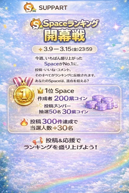 👑 Spaceランキング開幕戦