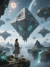 異星世界道中記　: 浮遊建造物群