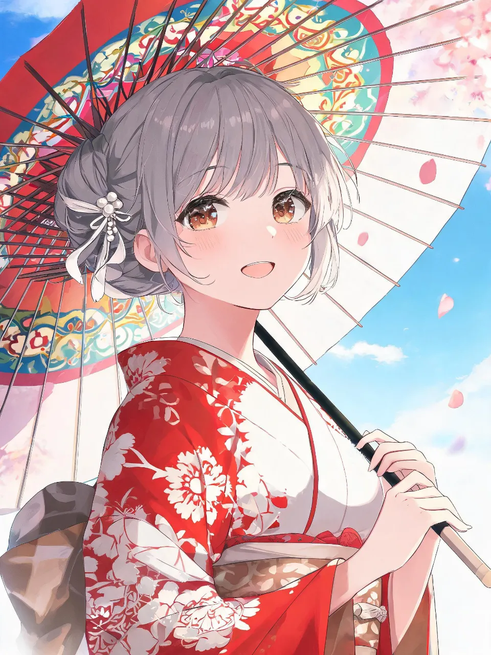 かわいい和傘 — ともたさんのAIイラスト