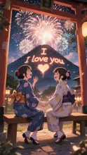 大文字焼き［LOVE］
