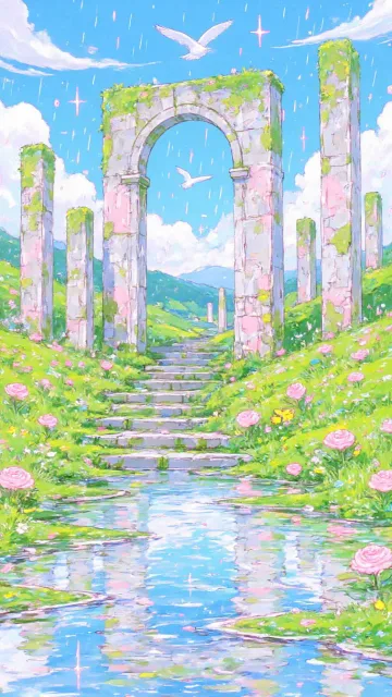 廃墟に咲く花